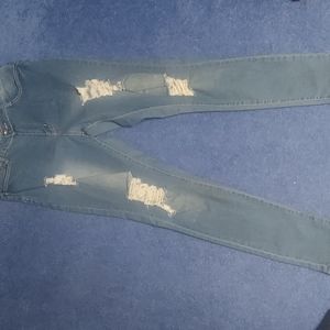 Distressed Blue jeans